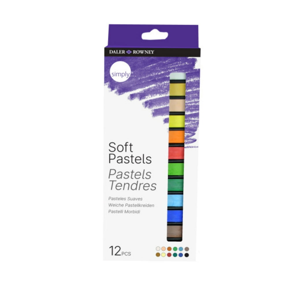 DalerRowney Simply Soft Pastels, Artist Pastel Set, 12 Piece Walmart