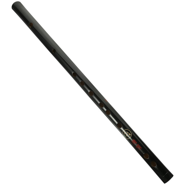 Black Bamboo Flute with Tassels Chinese Traditional Musical Instrument