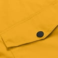 thumbnail image 3 of Baberdicy Women's Solid Color Windbreaker, Level 3 Waterproof Windproof Pocket Trench Jacket , Classic 3-In-1 Trench, Level-3 Hooded Rain Coat, Outdoor Shell Yellow M, 3 of 4