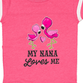 thumbnail image 4 of Inktastic My Nana Loves Me with Two Flamingos Boys or Girls Baby Bodysuit, 4 of 5