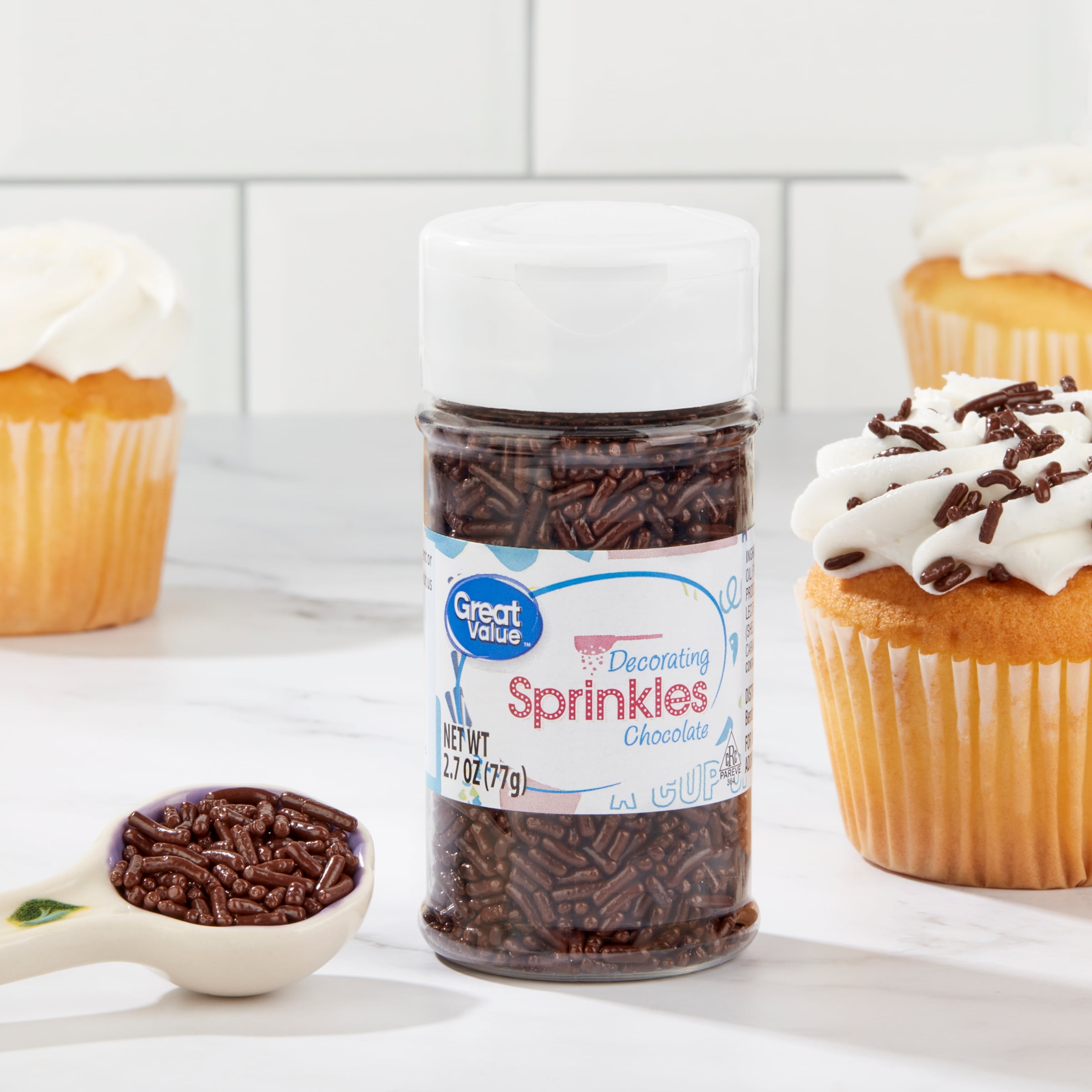 Great Value Chocolate Decorating Sprinkles, 2.7 oz