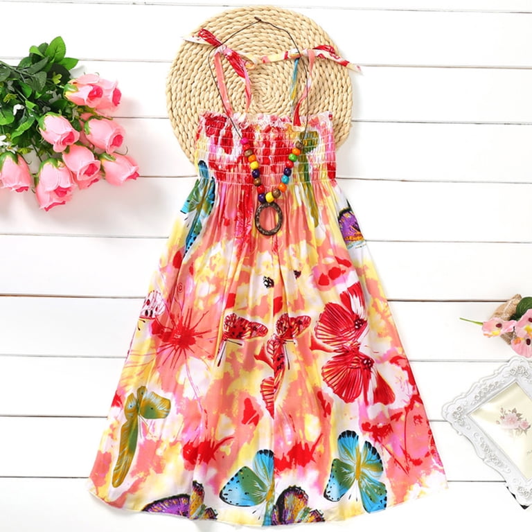 beach flower girl dress Lovely Spaghetti Soft Pink Flower Girl Dresses For Beach Wedding, Uniq SofieBridal
