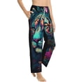thumbnail image 2 of Balery Colorful Flower Tiger print Women's Pajama Pants,Ultra Lightweight Pjs,Lounge Pant-Medium, 2 of 9