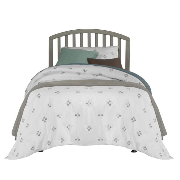 Hillsdale Furniture Carolina Wood Twin Headboard with Frame, Gray