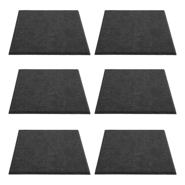 Paneles absorbentes de sonido engrosados, panel de absorción acústica de 6 piezas Panel de absorción acústica Amortiguador de sonido Rendimiento de alta gama Jadeshay A