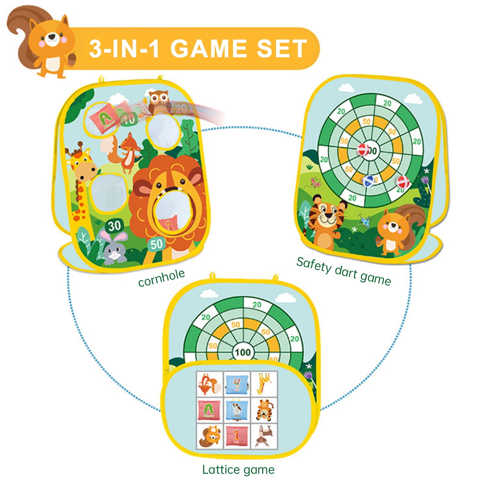 Msgweeeg Girls Christmas Gifts Gift for 7 Year Old Boy Sandbag Throwing Game Toys Outdoor Throwing Game Children's Family Party Supplies Suitable for Little Boys Gifts