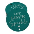 thumbnail image 1 of Inkdotpot Pack Of 50 Let Love Sparkle Wedding Favor Paper Tags Craft Real Silver Foil Hang Tags, 1 of 6
