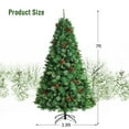 thumbnail image 2 of Gymax 7 FT Pre-lit Artificial Christmas Tree Hinged Xmas Tree w/ LED Lights, 2 of 10