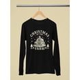 thumbnail image 3 of Farmhouse Christmas Rustic Holiday Women's Long Sleeve, 3 of 4