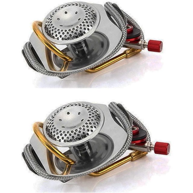 2 Pcs Brûleur à Gaz pour Trangia, Système de Réchaud à Gaz de Camping Adapté à la Conversion de Gaz pour Trangia Gs2000 Approuvé Ce pour la Plupart des Réchauds à Alcool