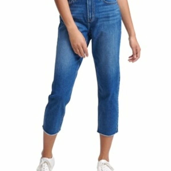 Calvin Klein Jeans High-Rise Cropped Straight-Leg Jeans- Calabasas Size 32 0