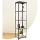 thumbnail image 2 of Librero y Repisa FRATELLO MUEBLES en Estilo Industrial Organizador de 4 Secciones Estructura de Metal Acabado en Nogal, 2 of 7
