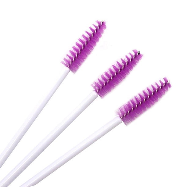 Mini cepillo de nailon desechable, portátil, de color, para pestañas, en espiral, para cejas, cepillo de pestañas, peine de maquillaje