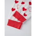 thumbnail image 4 of Rdhnmea Family Matching Valentine's Day Pajama Set Heart Print Long Sleeve Shirt Tops and Pants Valentines Sleepwear Holiday Pjs Outfits, 4 of 10