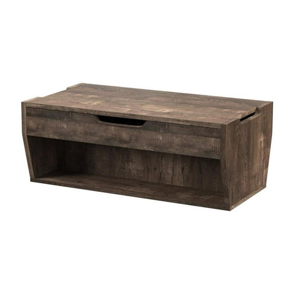 Kingfisher Lane Modern Wood Lift-Top Coffee Table in Reclaimed Oak