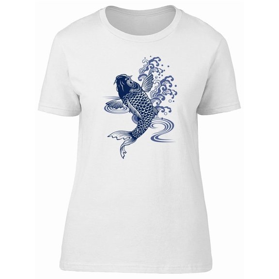 Japanese Carp Splash Water Tee Men's -Image by Shutterstock