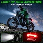 Electric Bike for Adults,750W Motor 1500W Peak,Top Speed 30MPH, Max 55miles,20×4.0 Fat Tires,48V 20Ah Battery,UL 2849,Fit for 18+