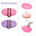 thumbnail image 4 of Uxcell Travel Soap Holder, 2 Pack Soap Bar Box Container Case with Band Dark Red Purple, 4 of 5