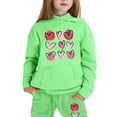 thumbnail image 2 of Toddler Boys Girls Long Sleeve Hearts Shape Prints Outfits Set Warm Hoodie Pullover Tops Pants Kids Streetwear Trendy Spring Fall Dailywear, 2 of 9