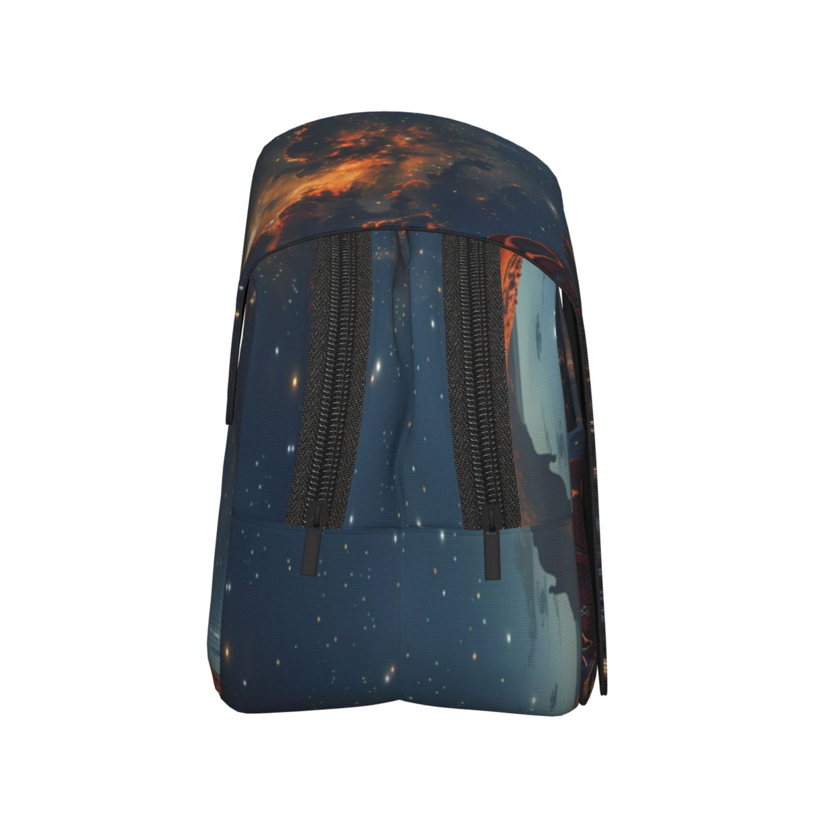Rateoe Cowboy Boots Under Starry Sky Pattern Double Clamshell Pen Case, Storage Organizer with Two Zipper Compartments– Holds Up to 50 Pencils & Pens