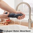 thumbnail image 2 of LAICAIW Microfiber Kitchen Dish Towels 6 Pack- 17 x 25\u201d Super Absorbent Kitchen Hand Dish Cloths, Lint Free & Quick Drying (Light Gray), 2 of 7