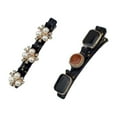thumbnail image 2 of 2Pcs Sparkling Crystal Stone Hair Clips for Women, Hair Clips for Braids with 3 Small Clips, 2 of 4