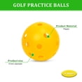 thumbnail image 5 of 50 Pack Plastic Golf Balls Practice Limited Flight Golf Training Ball Hollow Swing Practice Indoor Golf Balls with Mesh Drawstring Bag for Backyard Driving Range or Outdoor, 5 of 7