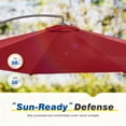 thumbnail image 6 of CHYVARY 10ft Outdoor Round Offset Umbrella Patio Cantilever Outside Hanging Umbrella for Deck, Poolside and Patio, Red, 6 of 8