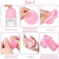 thumbnail image 4 of Esponja facial Foaincore comprimida, 600 unidades, para limpieza, color rosa, 4 of 7