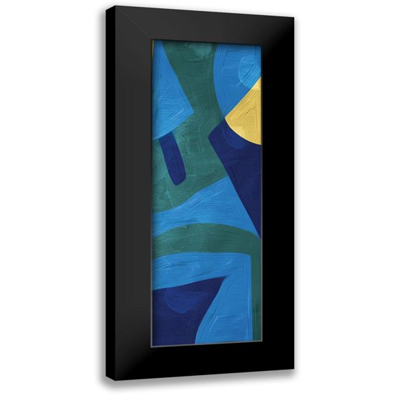 Villa, Milli 7x14 Black Modern Framed Museum Art Print Titled - Abstract Geo Three