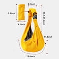 thumbnail image 3 of Kkkded Pet Dog Cat Sling Carrier Puppy Sling Bag Small Dogs Cats Carrier Adjustable Hand Free Dog Satchel Carrier for Outdoor Travel 25.6*11.8*31.5in, 3 of 7