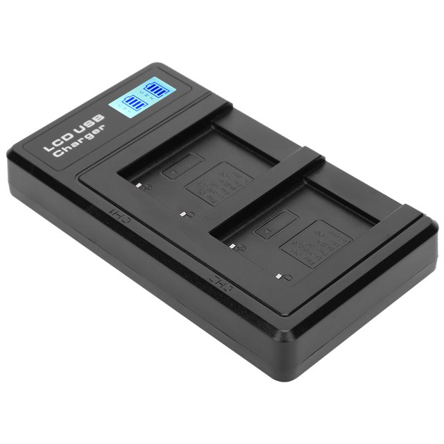 Cargador Dual De Cámara De Pantalla LCD De Protección De Sobrecarga, Cargador De Batería, Para Batería De Cámara De Fotografía Al Aire Libre