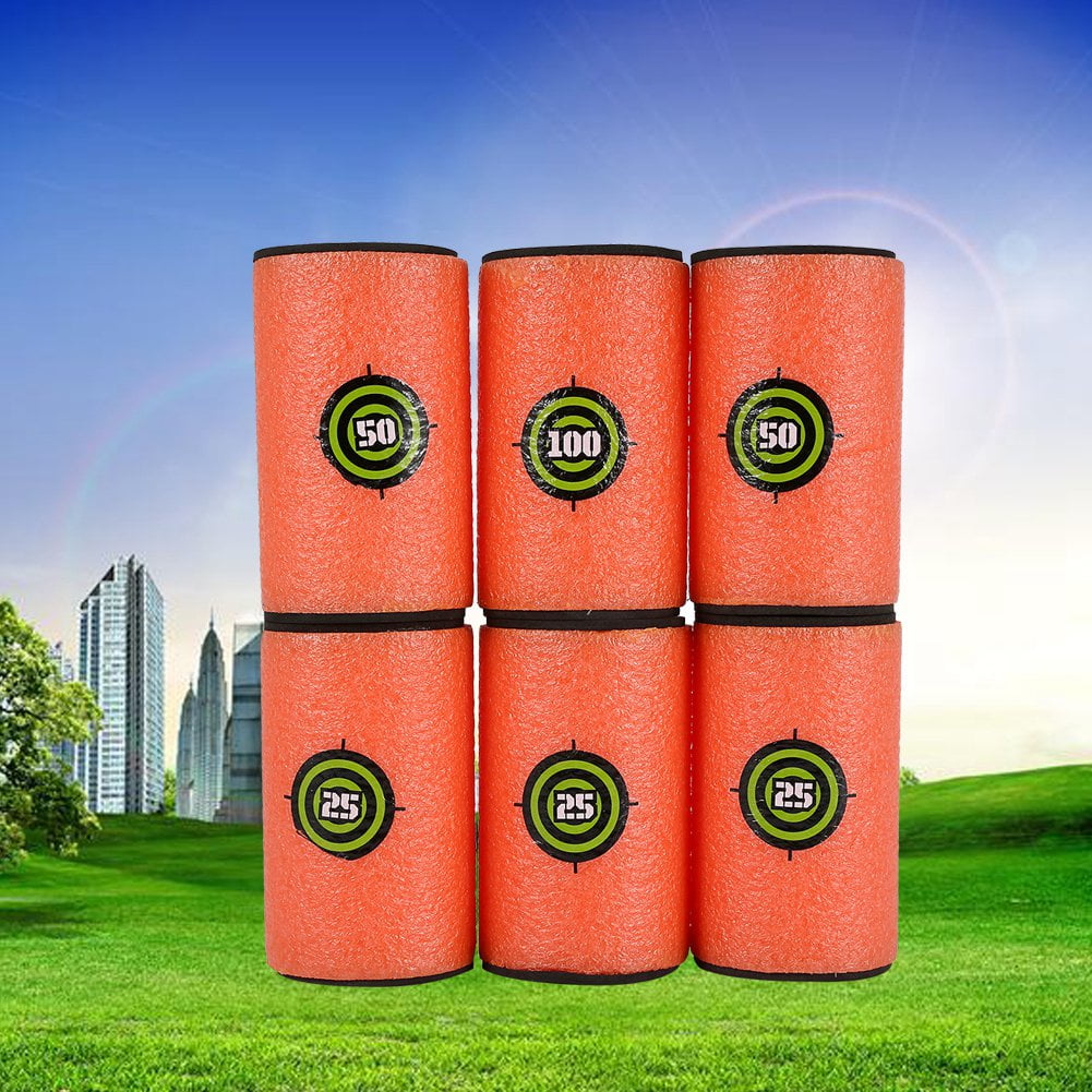 Greensen Gun Bullet Targets,6Pcs Large Size EVA Soft Kids Toy Gun