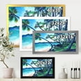 thumbnail image 4 of Designart 'Tropical Beach In Summer Paradise With Palm Trees' Nautical & Coastal Framed Art Print, 4 of 4