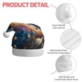 thumbnail image 4 of Balery Colorful Planet Universe Pattern Santa Hat Christmas Hat Funny Christmas Hat Christmas Knitted Beanie Hat For Men Women Adult, 4 of 6
