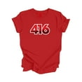thumbnail image 1 of 416 Toronto Ontario Canada Code Régional Skyline de la Ville Cadeau - T-Shirt Unisexe - Inspired X, 1 of 1