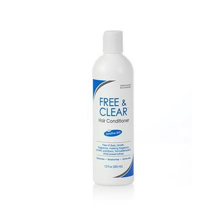 2 Pack - Free & Clear Hair Conditioner for Sensitive Skin, 12 fl oz (Best Conditioner For Sensitive Skin)