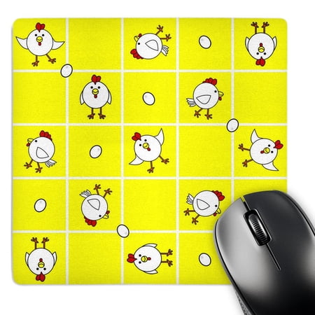 3dRose  Chicken Dance Print White and Yellow  MousePad price history on PriceWatchPro