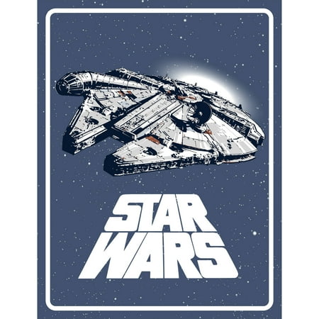 Star Wars 46" x 60" Kids Bedding Plush Throw, 1 Each