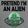 thumbnail image 3 of CafePress - Halloween Pretend Im An Alien T Shirt - Womens Comfort Colors® Shirt, 3 of 4