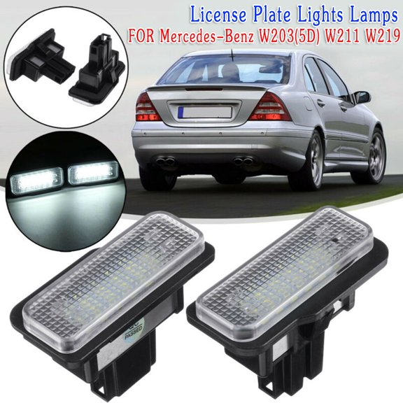 For MERCEDES BENZ LED License Plate Light W203(5D) Wanon W211 W219 6500K