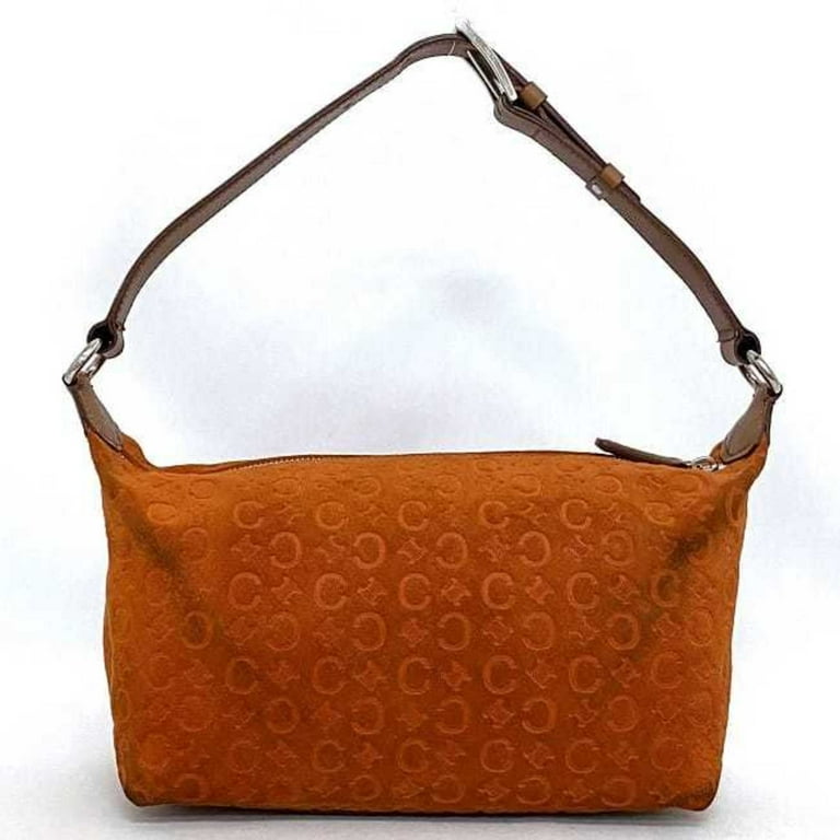 バッグ CELINE C MACADAM SUEDE ONE SHOULDER BAG Céline Celine Brown C Macadam Suede Shoulder Bag Dark brown