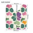 thumbnail image 5 of Yayeee Bath Rug for Bathroom Floor Non Slip Rectangle Fluffy Soft Absorbent Mat, 16"x24", Purple Clover Pattern, 5 of 7