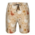 thumbnail image 3 of Sikiie Autumn and Thanksgiving Print Men's Beach Shorts, High Elastic Quick-drying Shorts - with Drawstring and Slip Pockets, Suitable for Beach, Sports, Vacation-XX-Large, 3 of 6