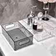 thumbnail image 1 of Xihbxyly Caja de Almacenamiento con Diseño de Glaciar, Material Plástico Grueso, Base Antideslizante, Organizador Multiusos para Baño, Oficina y Cocina, Tamaño Compacto (26 X 15 X 7,5 Cm), 1 of 6