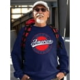 thumbnail image 2 of Land Of The Free America 4Th Sweatshirt Men -Image by Shutterstock, Male x-Large, 2 of 4