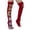 Red, variant on Fengactive Womens Over the Knee Socks Crochet Granny Square Knit Long Socks for Winter Warm Daily Wear