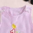 thumbnail image 5 of larppty Baby Girl First Birthday Outfit Cake Smash Dress One Year Old Birthday Dresses Tunic Playwear（Pink， 6-12 Months）, 5 of 7
