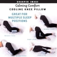 thumbnail image 2 of Almohada Refrescante Calming Comfort para Rodilla de Sharper Espuma Viscoelástica con Infusión de Carbón y Gel Refrescante Calming Comfort CC-9455466, 2 of 2