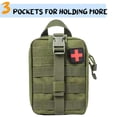 thumbnail image 3 of Riñonera táctica de camuflaje, multifuncional, para exteriores, montañismo, salvavidas, color verde, 3 of 5